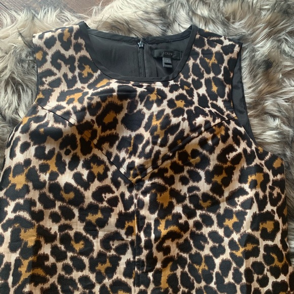 J. Crew Leopard animal Print A-Line Shift dress - Picture 4 of 12